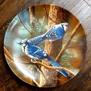 The Blue Jay by Kevin Daniel 2nd issue Birds of Your Garden Collectible Plate